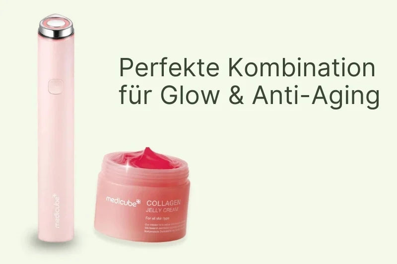 Medicube Booster Pro Mini Pink und Collagen Jelly Cream Kombination – Wirkung, Anwendung & Tipps