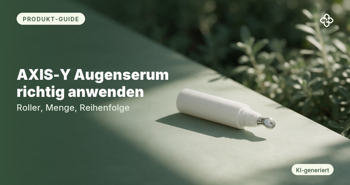 AXIS-Y Augenserum richtig anwenden: Roller, Menge und Reihenfolge