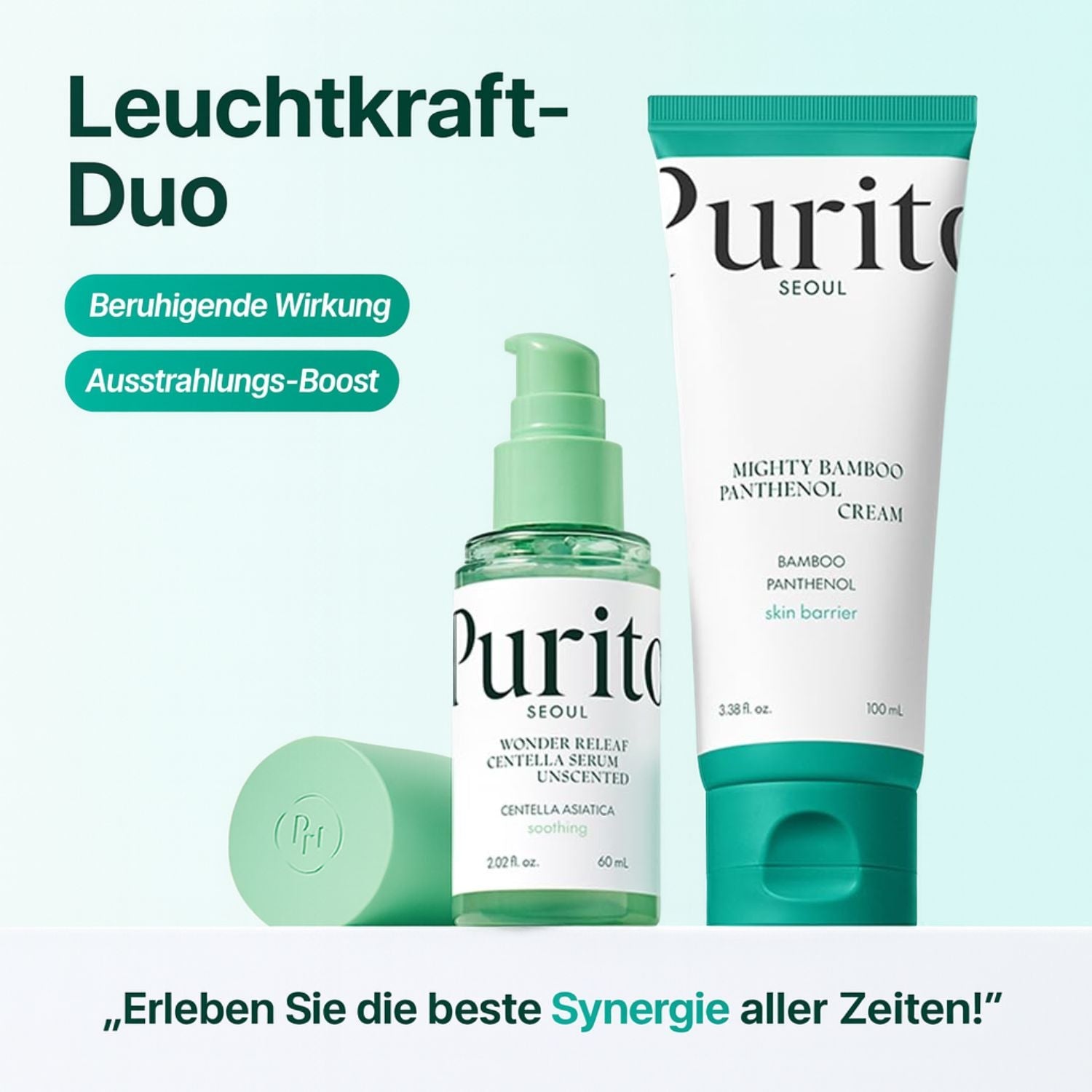 PURITO Mighty Bamboo Panthenol Cream – Feuchtigkeit & Hautbarriere stärken
