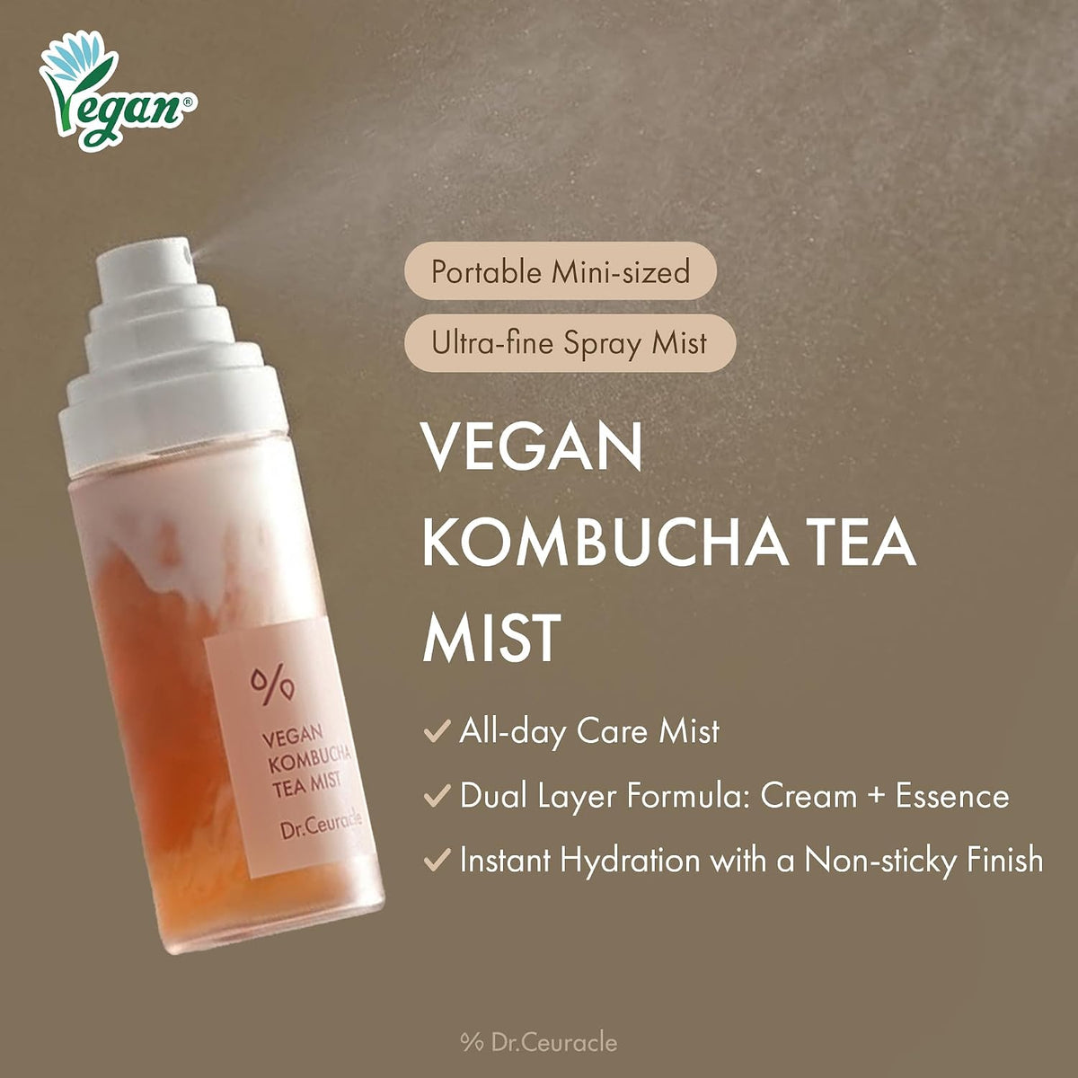 Dr. Ceuracle Vegan Kombucha Tea Mist 80 ml