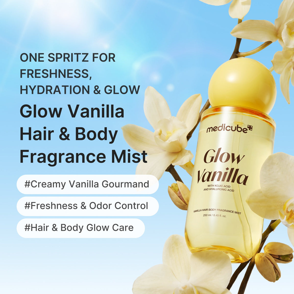 Medicube Glow Vanilla Hair & Body Fragrance Mist 250 ml