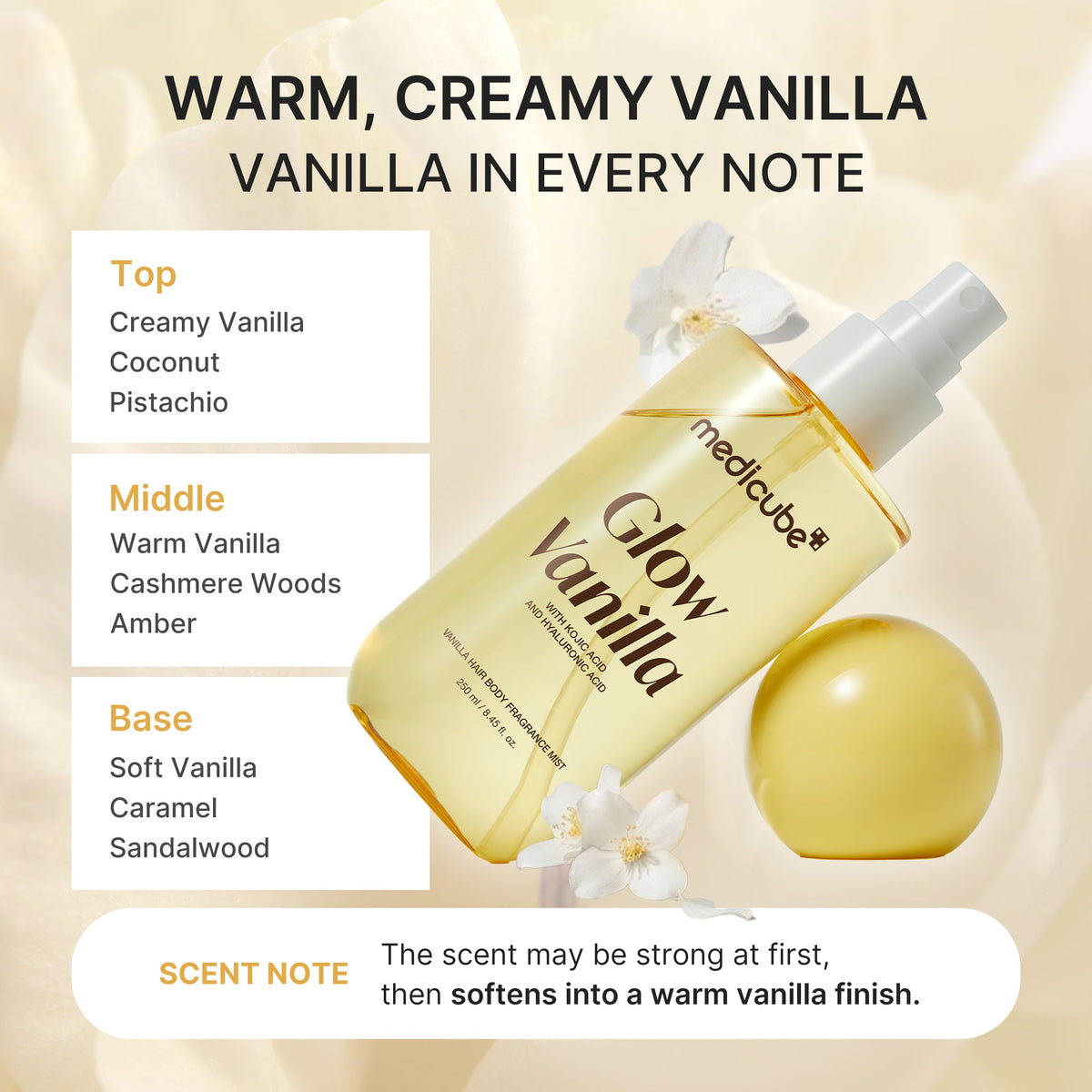 Medicube Glow Vanilla Hair & Body Fragrance Mist 250 ml