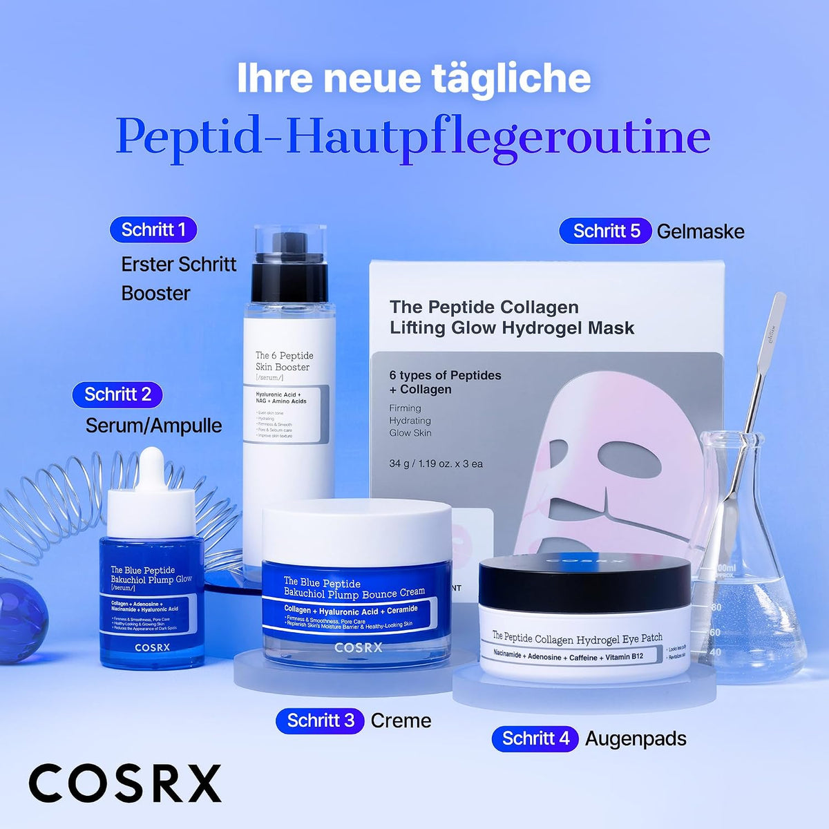 COSRX The Blue Peptide Bakuchiol Plump Glow Serum 50 ml, Bild 4