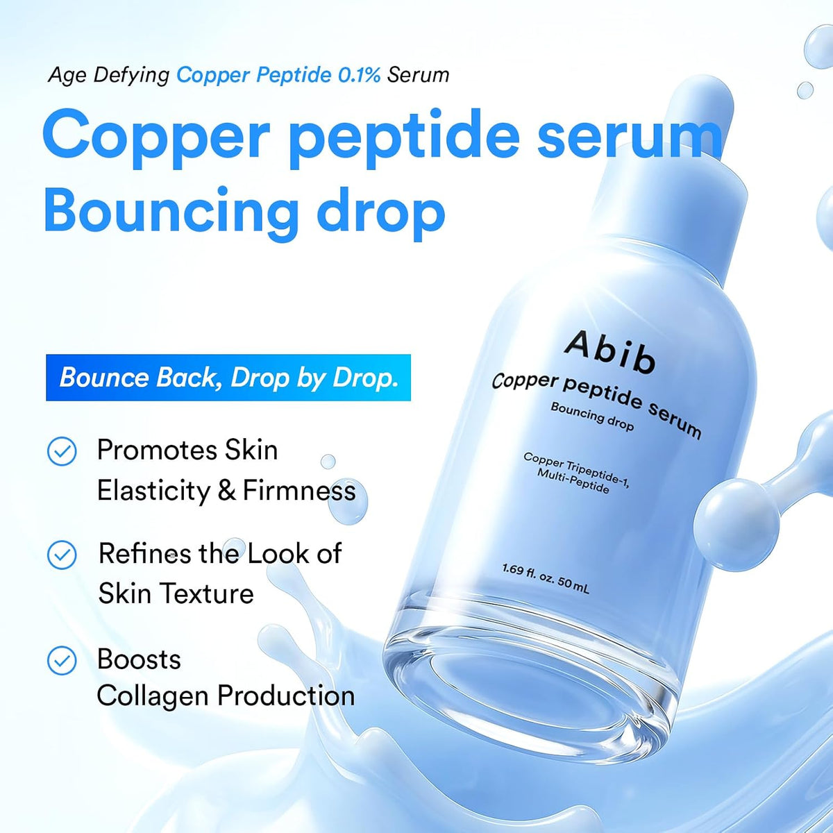 Abib Copper Peptide Serum Bouncing Drop 50 ml - Bild 2