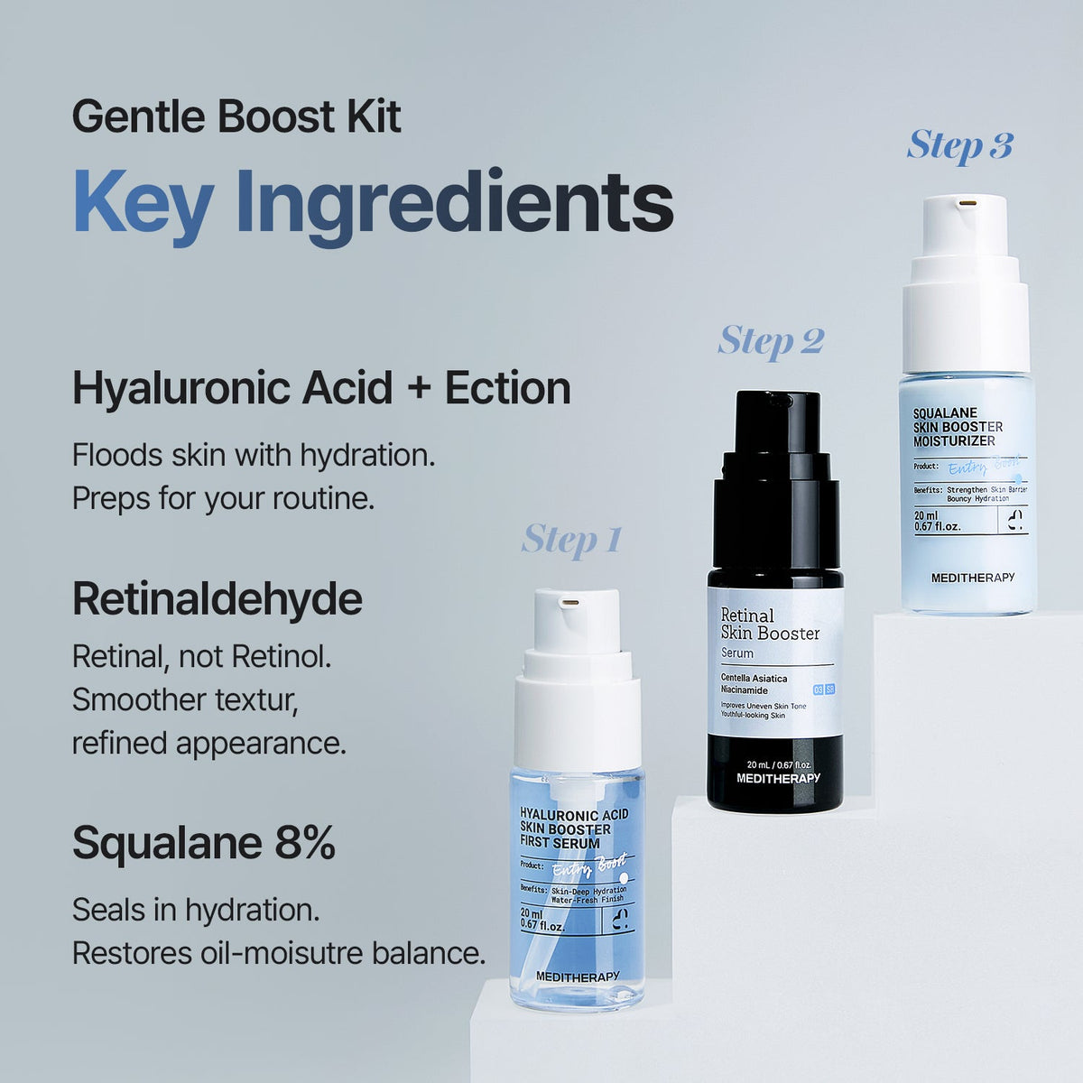 Meditherapy Gentle Boost Kit 3 x 20 ml