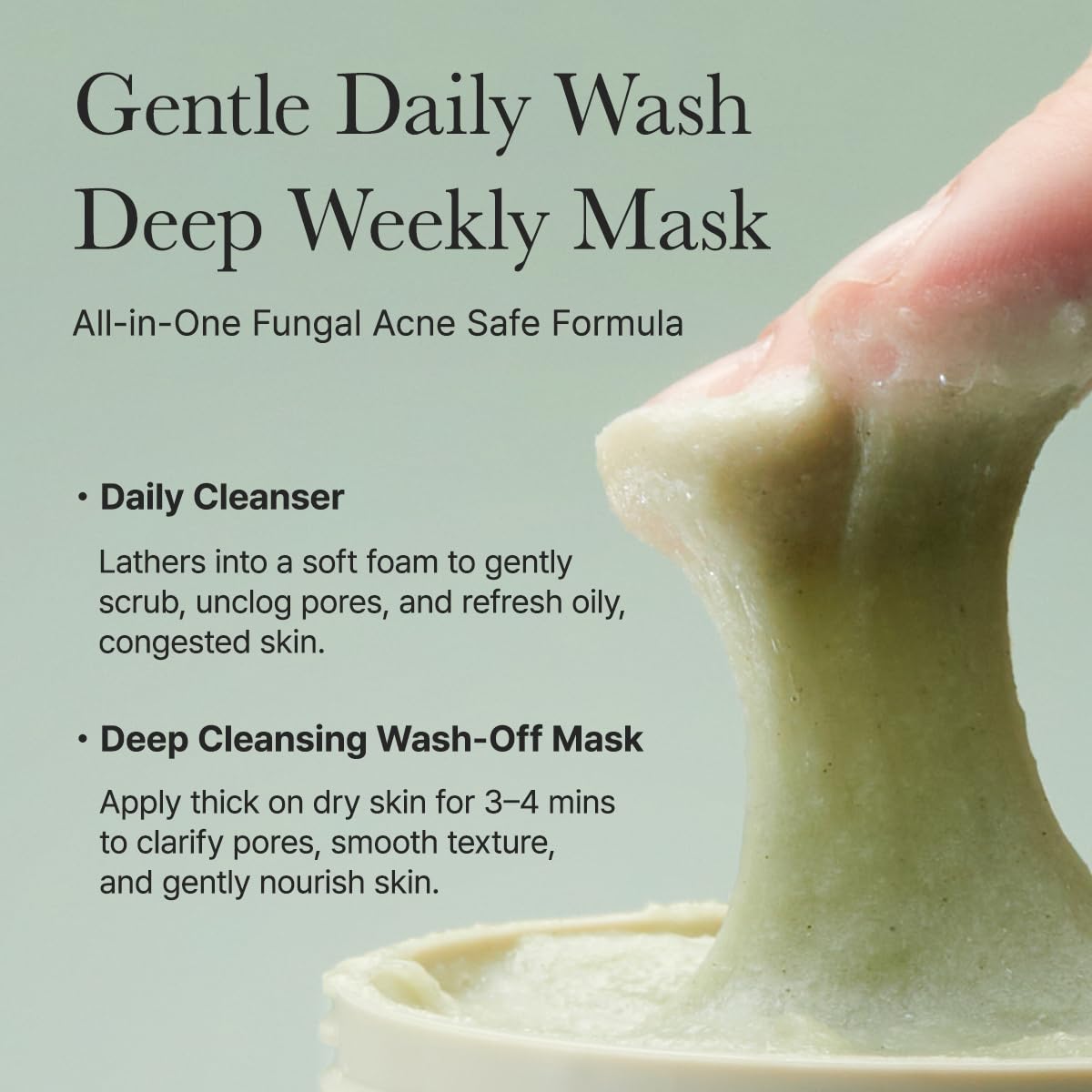 Arencia Fresh Green Rice Mochi Cleanser für Microbiome-schonende Reinigung