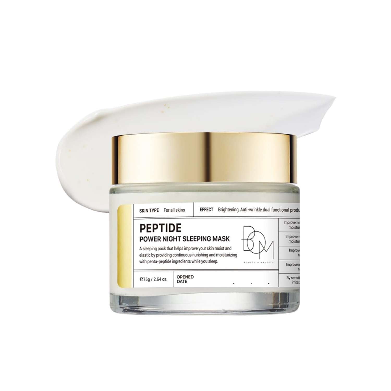 BOM Peptide Power Night Sleeping Mask 75 g