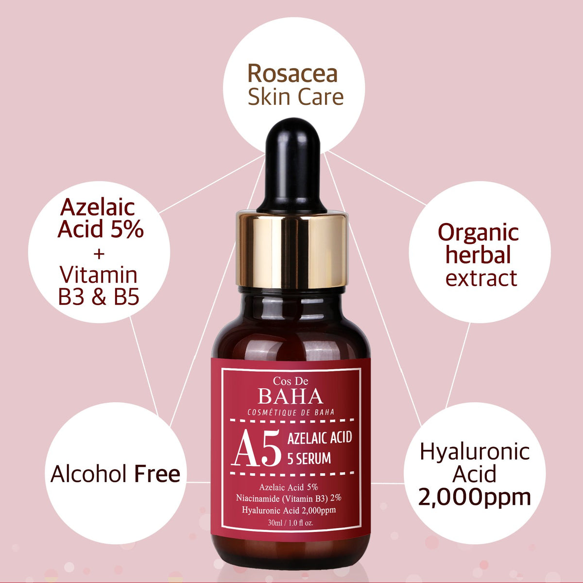 Cos de BAHA Azelaic Acid 5% Serum 30 ml – Produktbild 3