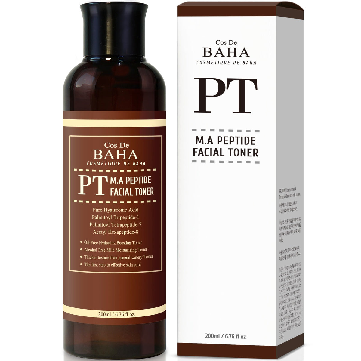 Cos de BAHA M.A. Peptide Facial Toner 200 ml – Produktbild 1