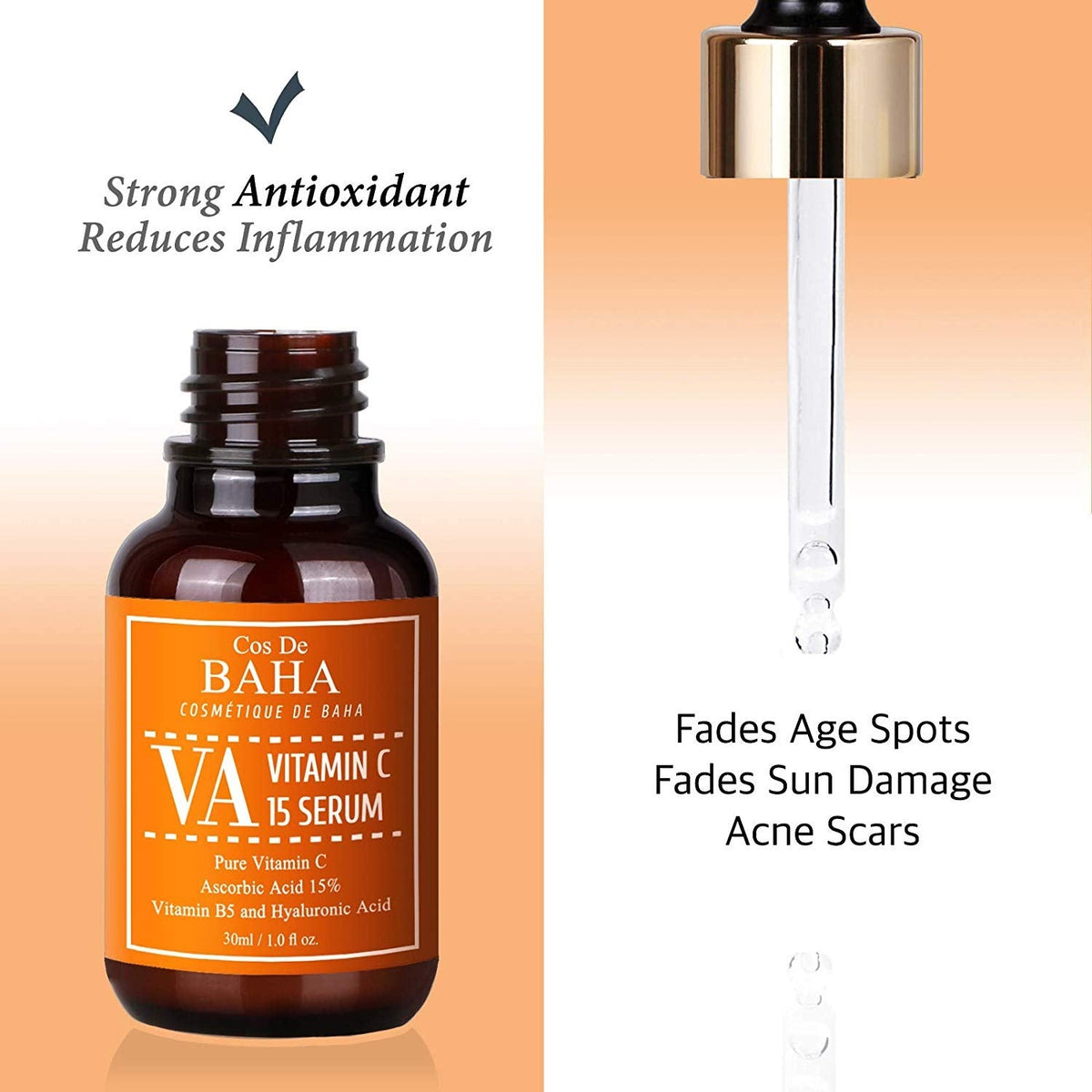 Cos de BAHA Vitamin C 15% Ascorbic Acid Serum 30 ml – Produktbild 3