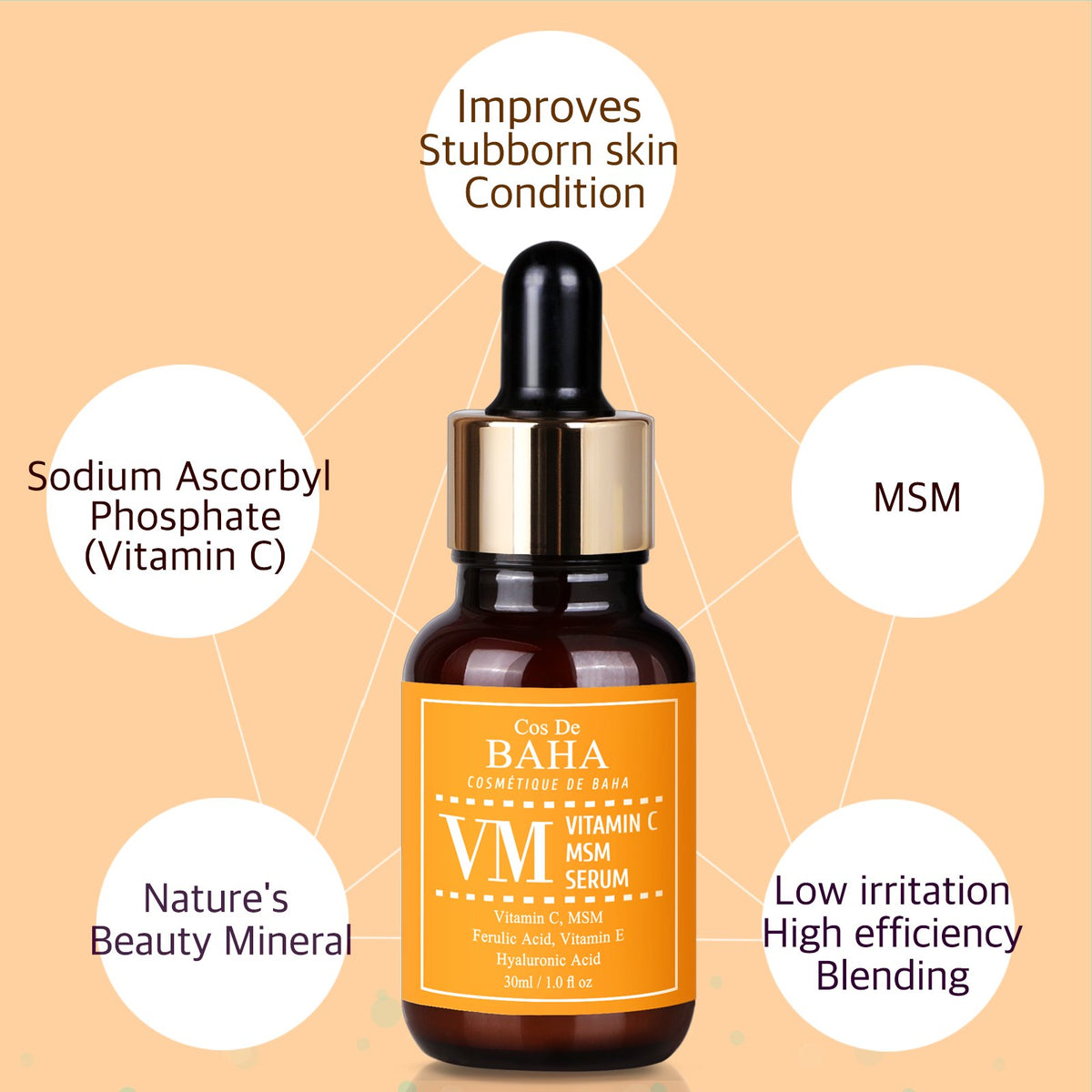 Cos de BAHA Vitamin C MSM Serum 30 ml – Produktbild 3
