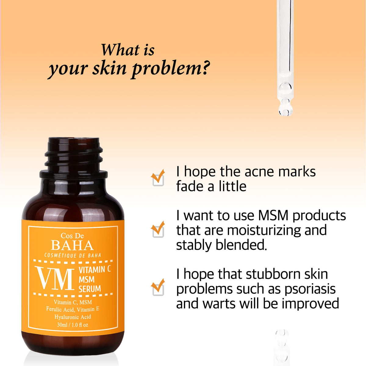 Cos de BAHA Vitamin C MSM Serum 30 ml – Produktbild 4