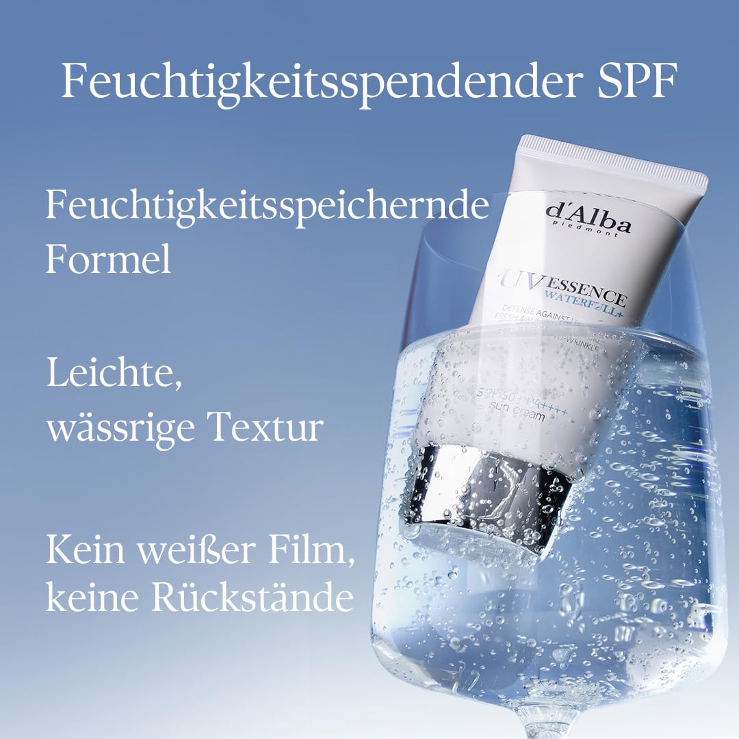 d'Alba Waterfull Essence Sun Cream feuchtigkeitsspendender SPF