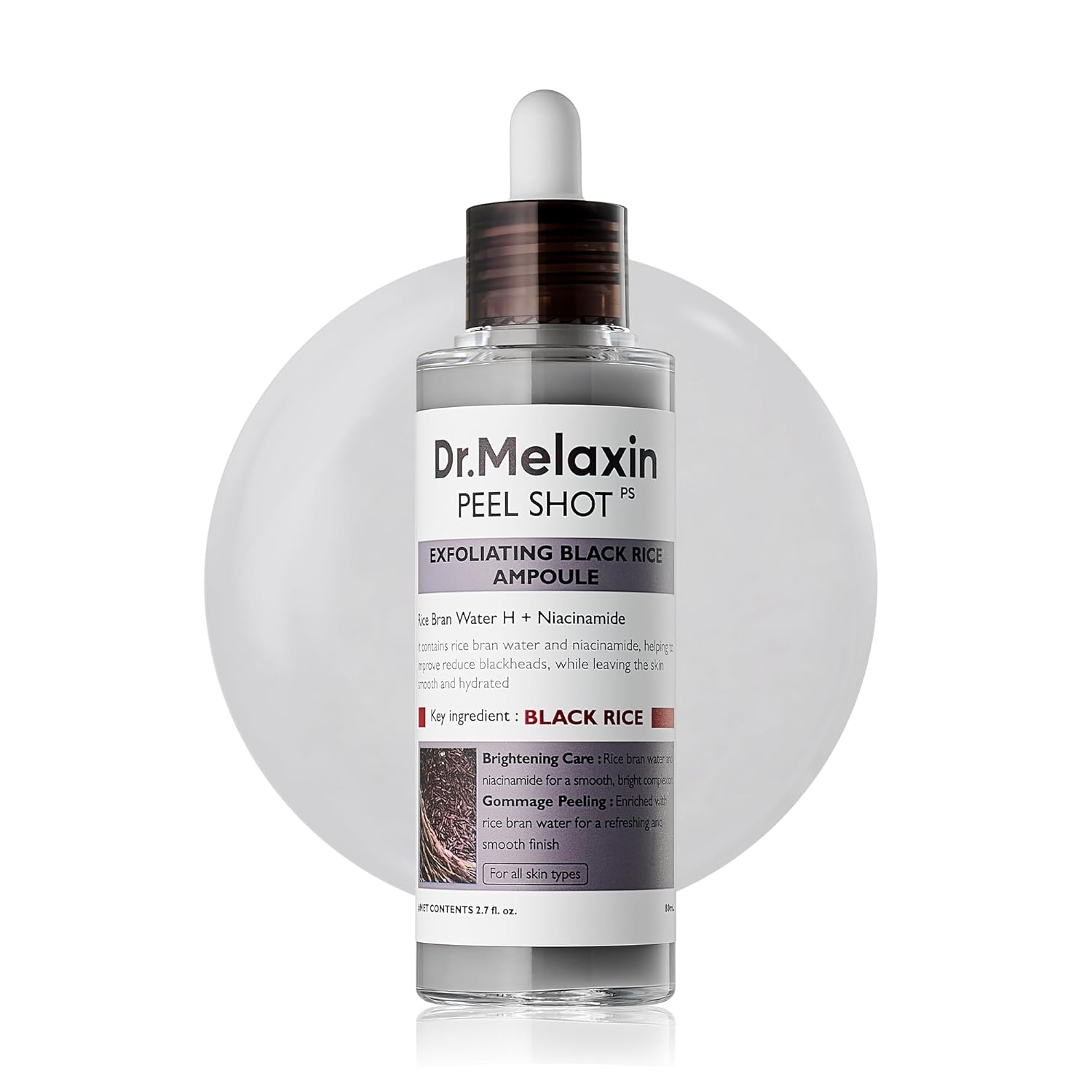 Dr.Melaxin Peel Shot Exfoliant Black Rice Ampoule 80ml