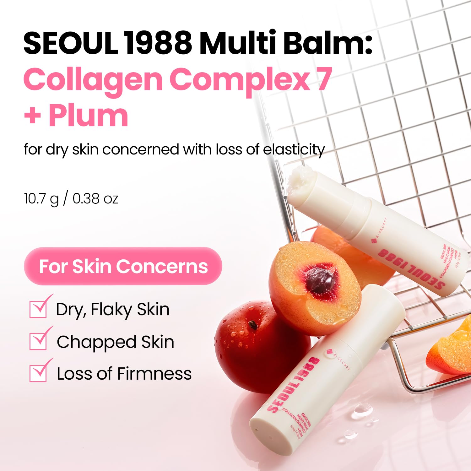 K-Secret Seoul 1988 Multi Balm mit Kollagen-Komplex 7 und Pflaumenextrakt für trockene, spröde Haut