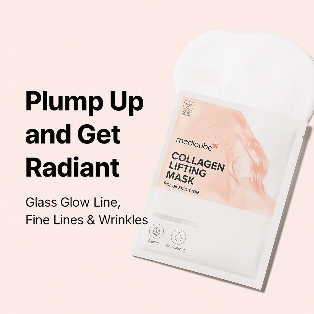 Medicube Collagen Lifting Mask platziert