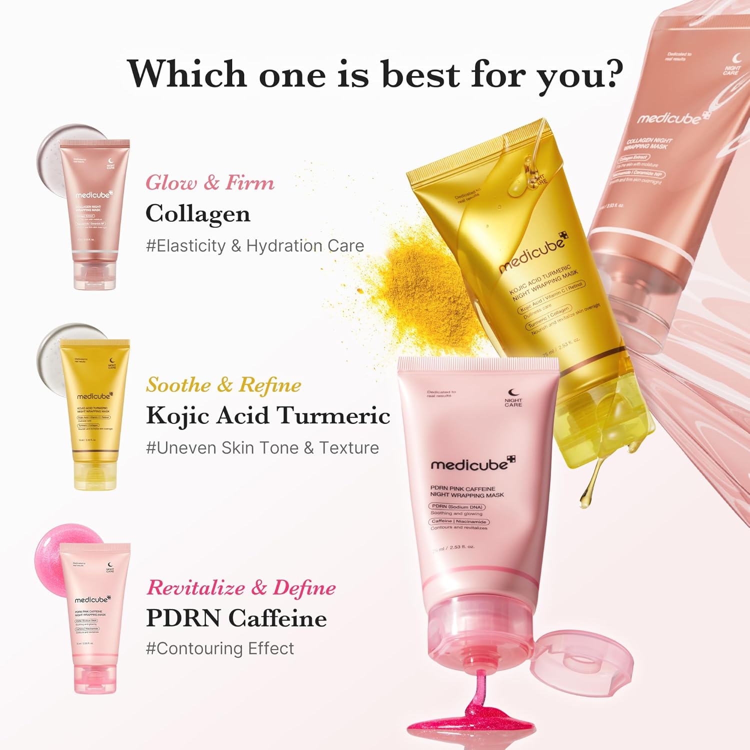 Medicube PDRN Pink Caffeine Night Wrapping Mask 75ml – Ansicht 5