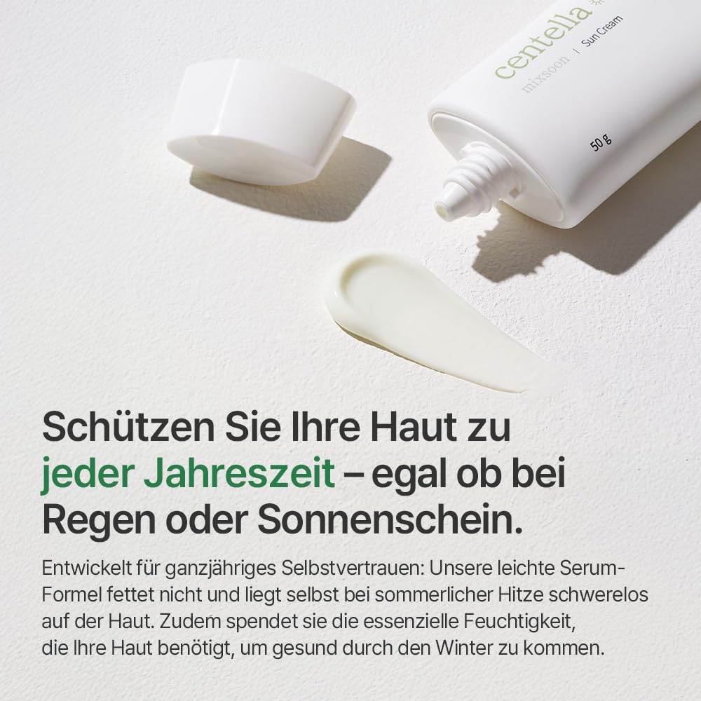 Mixsoon Centella Sun Cream SPF 50+ PA++++ Anwendung