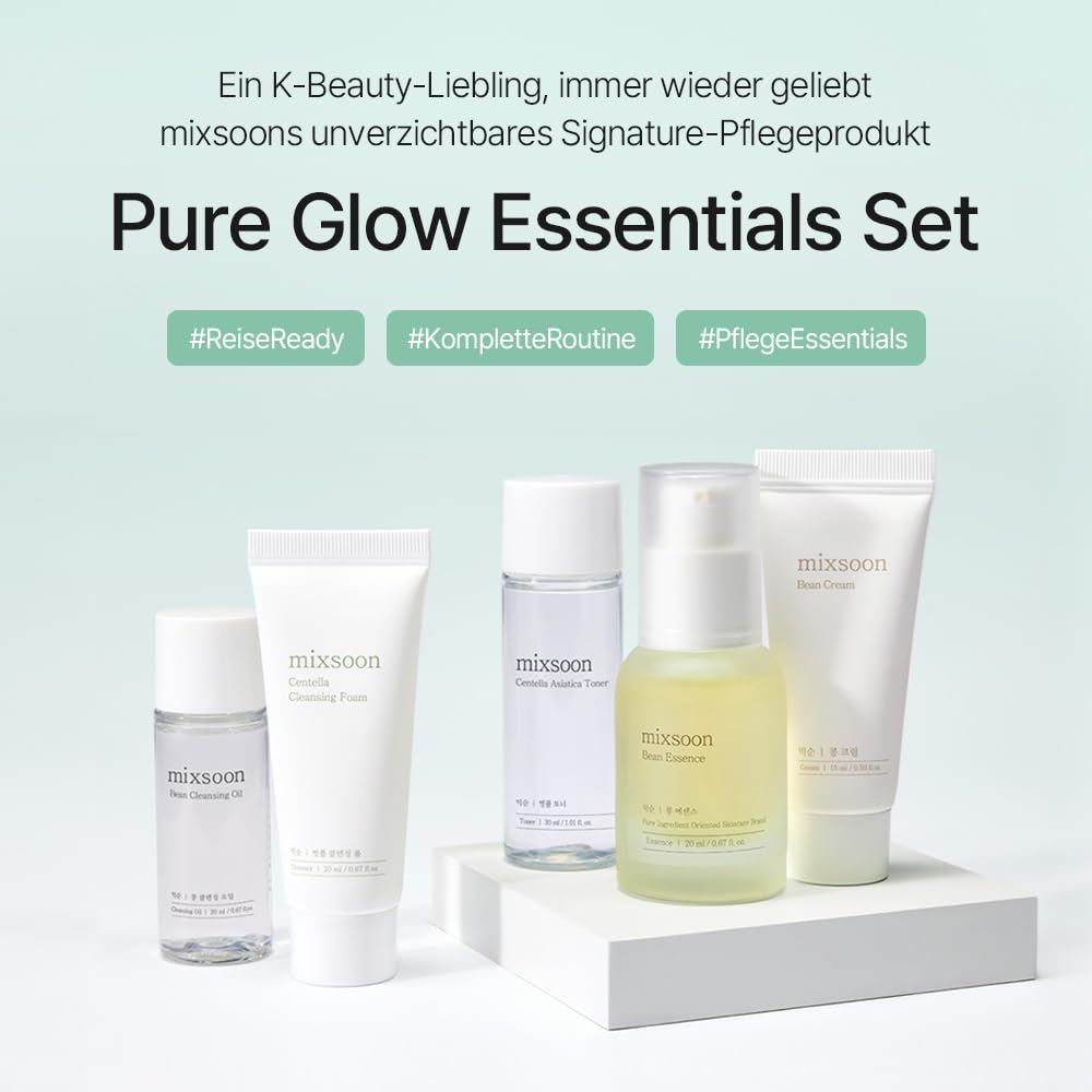 Mixsoon Pure Glow Essentials Set Schritt 3 bis 5