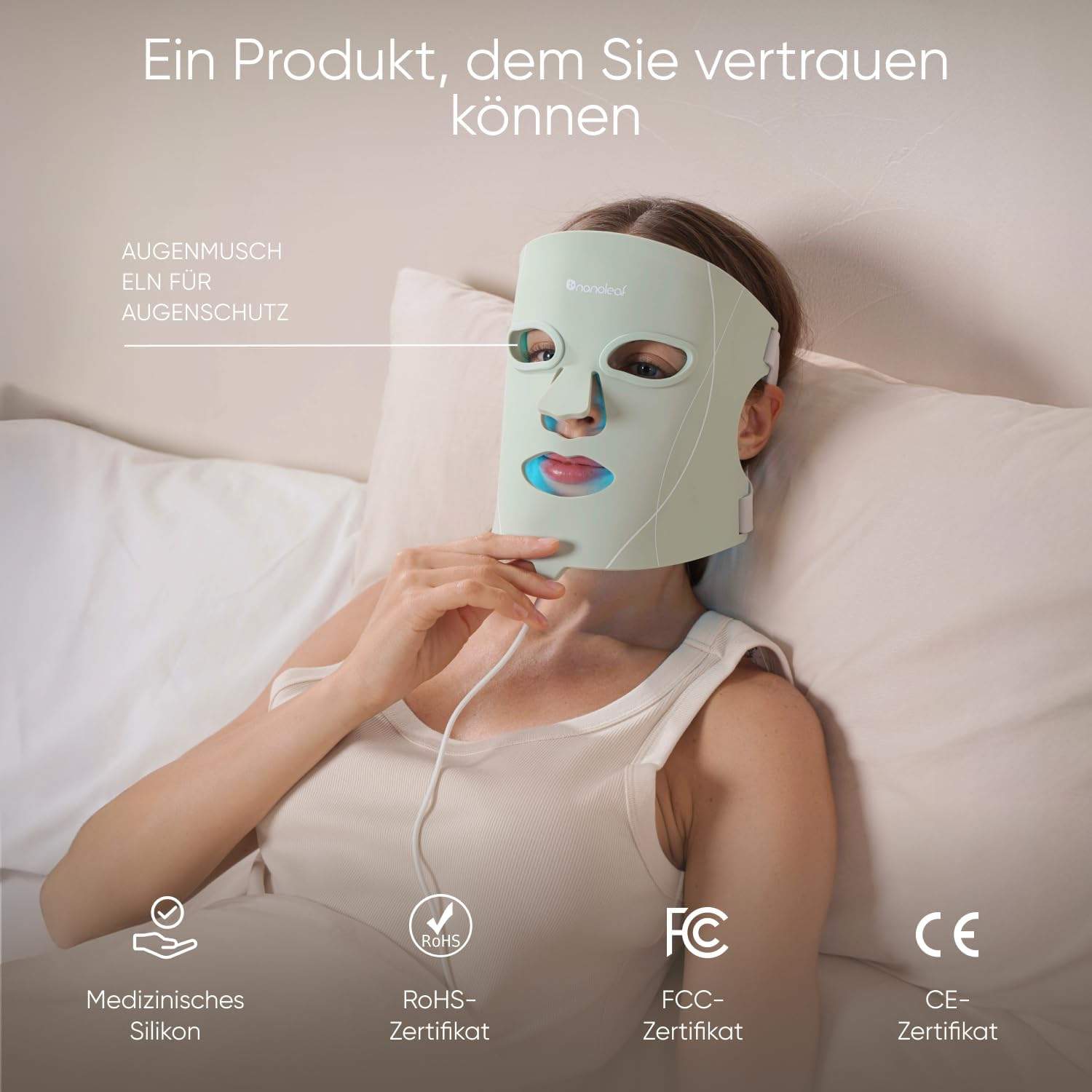 Nanoleaf LED Maske für Microbiome-Support