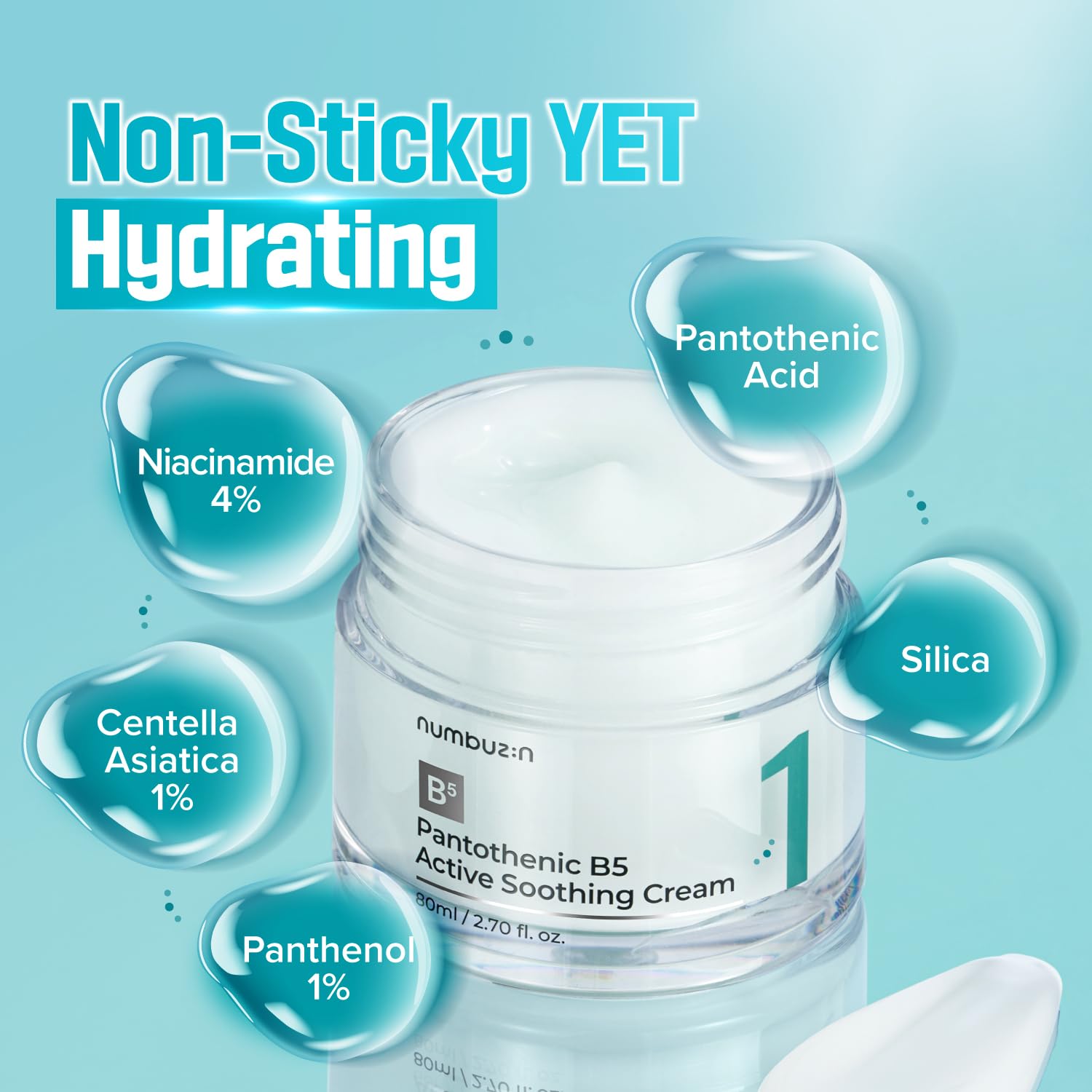 Numbuzin No.1 Pantothenic B5 Active Soothing Cream 80 ml – Ansicht 2