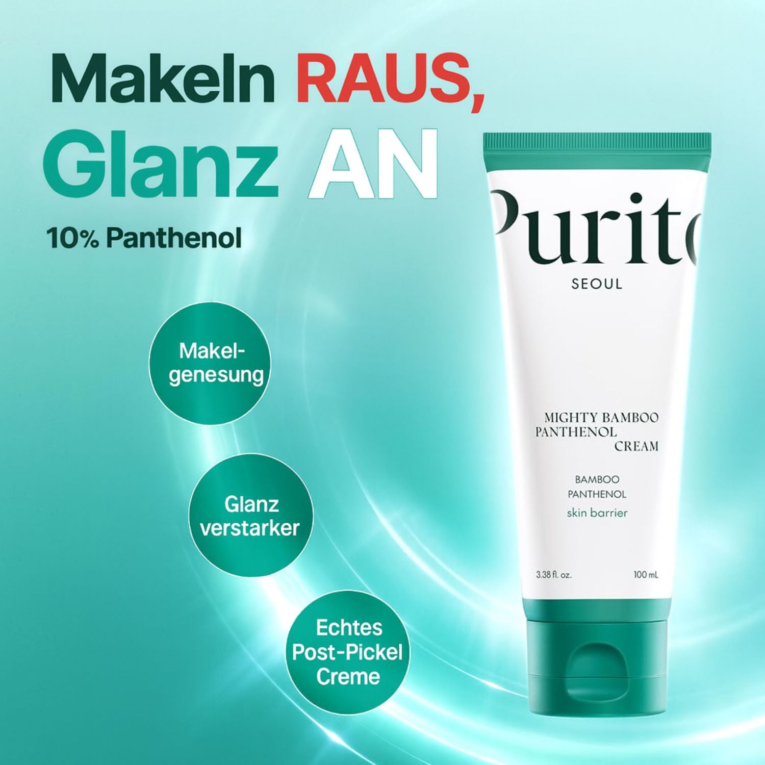 Panthenol Creme Vorteile - PURITO Mighty Bamboo Panthenol Cream Textur