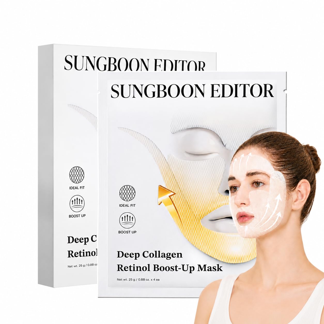 Sungboon Editor Deep Collagen Retinol Boost Up Mask Set 4 Stk