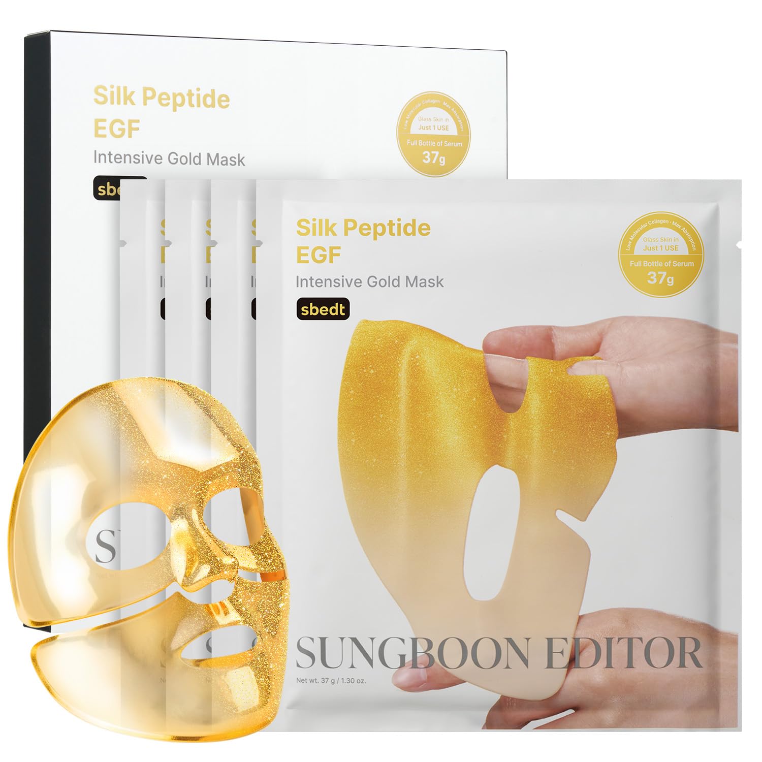 SUNGBOON EDITOR Silk Peptide EGF Intensive Gold Mask 4ea